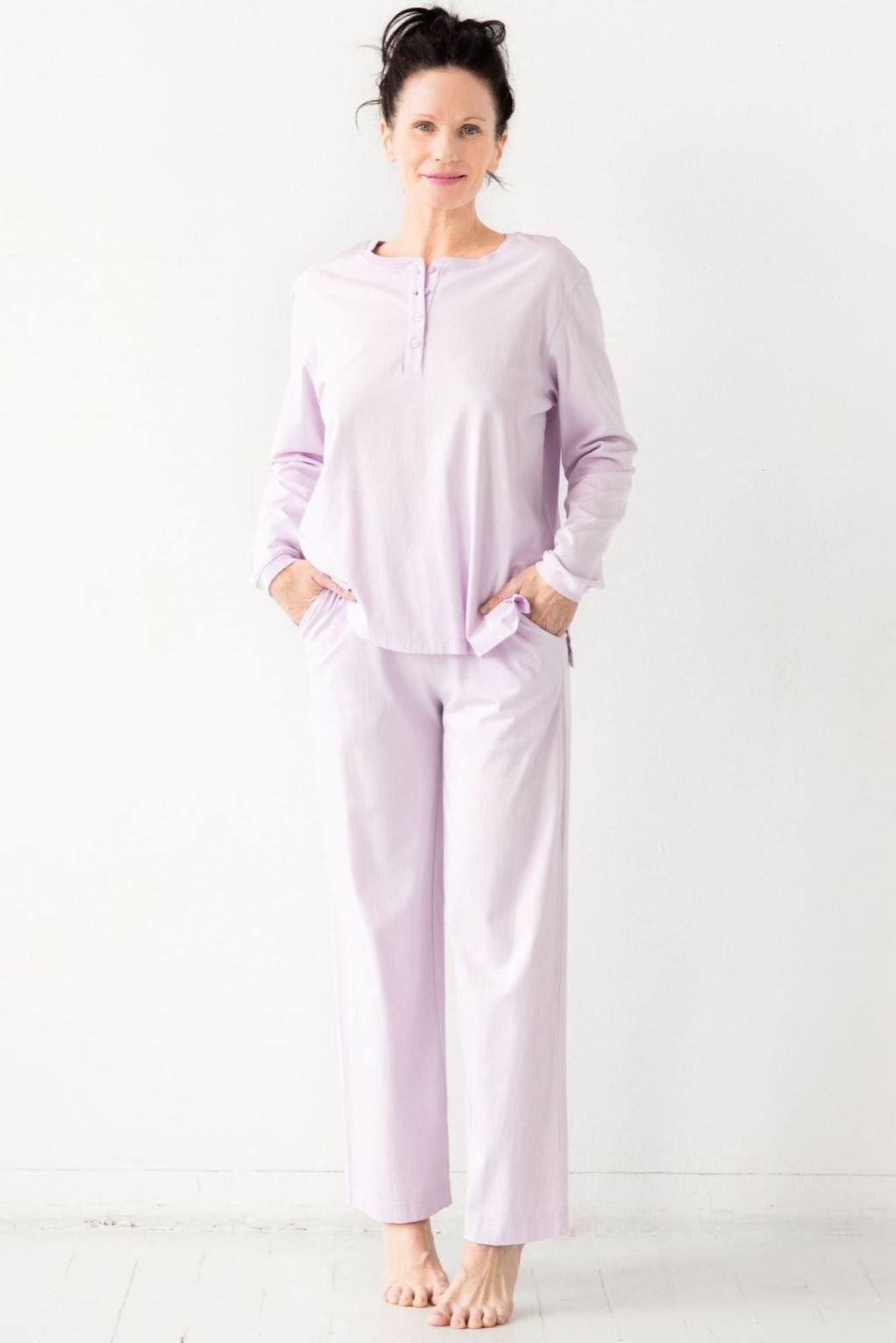 Classic Pima Cotton Straight Leg Pants