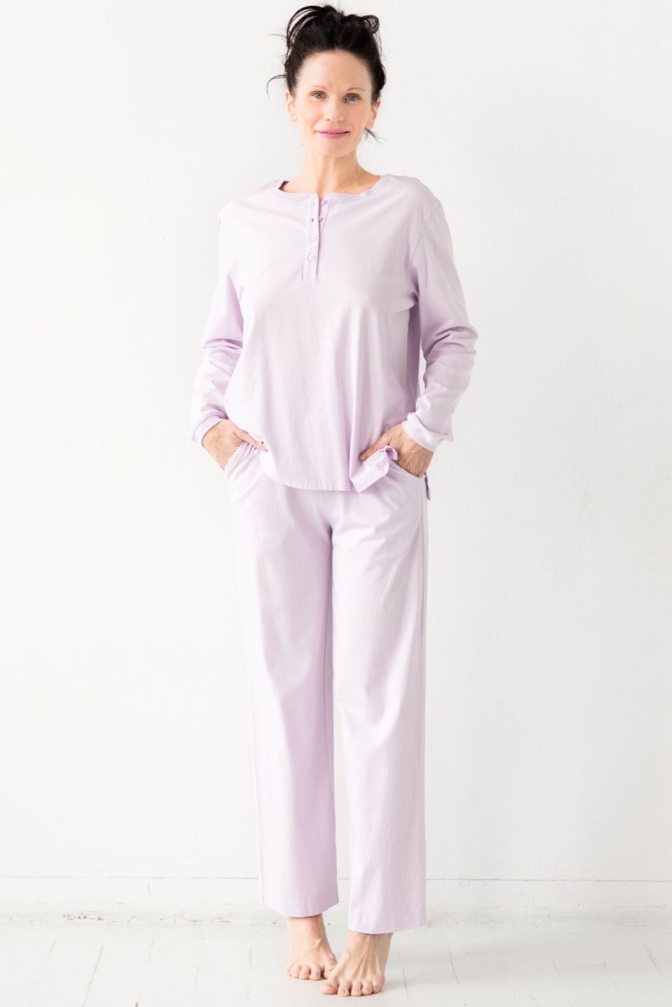 Classic Pima Cotton Straight Leg Pants