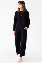 Classic Pima Cotton Straight Leg Pants