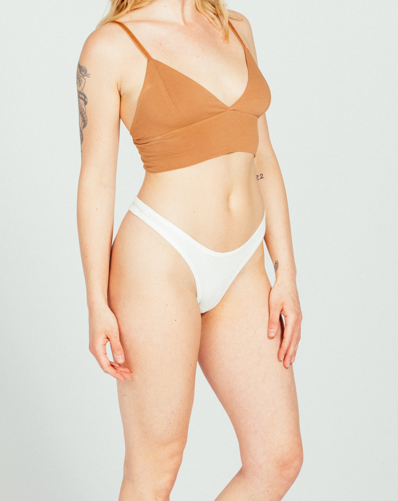 The High Rise Thong White