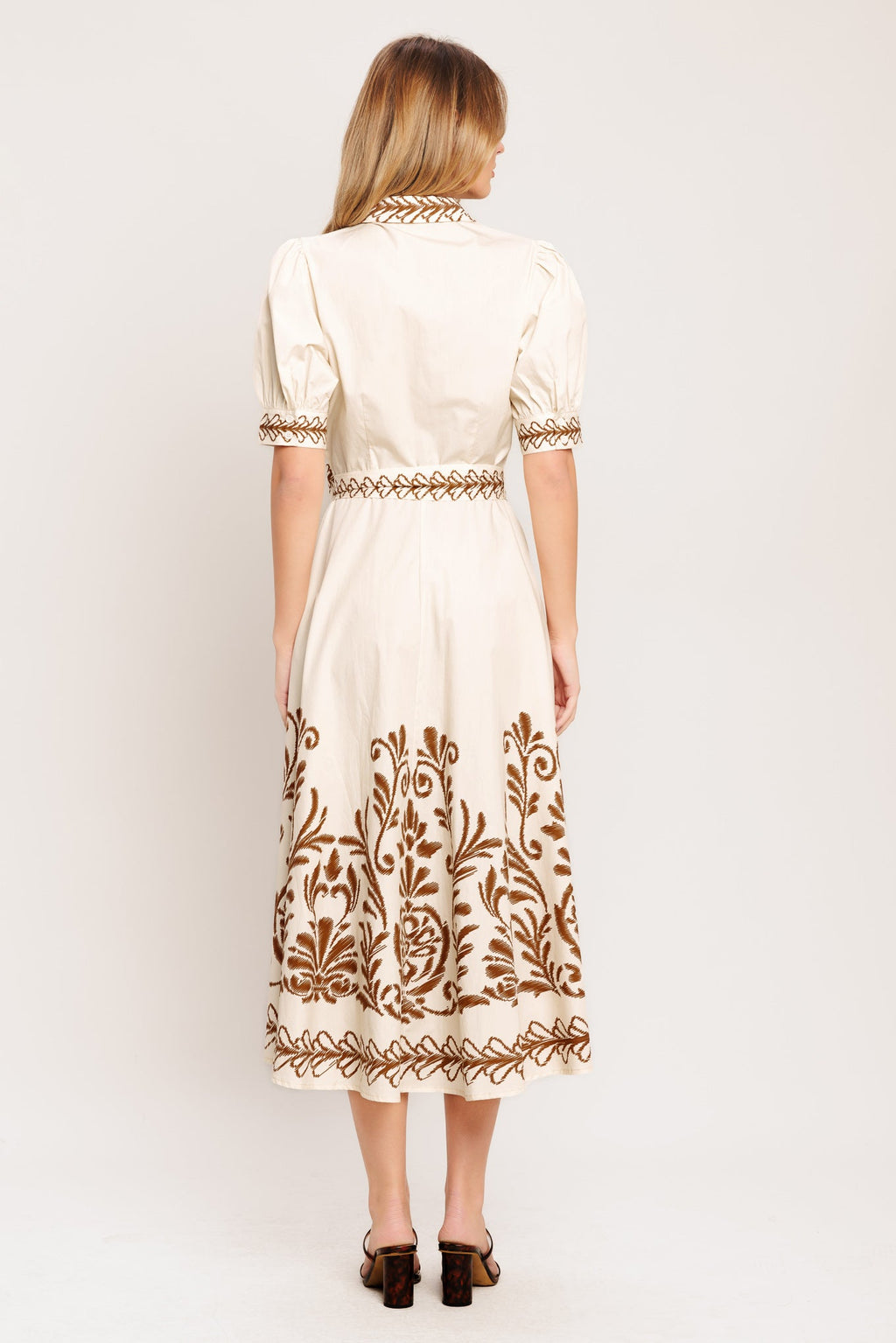 Romantic Heirloom Woven Midi Dress