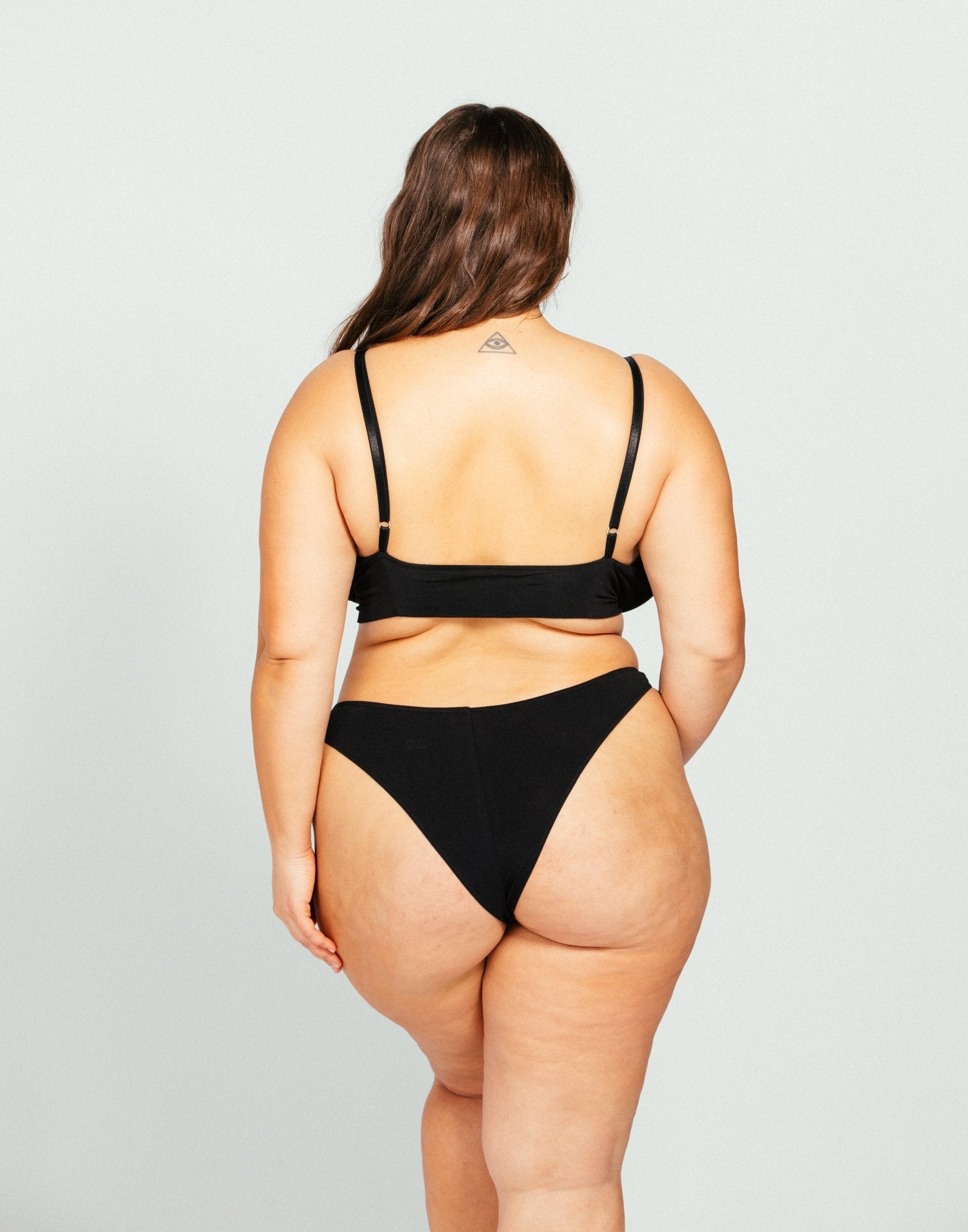 Black Cheeky Cotton Panty