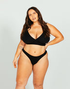 Black Longline Bralette