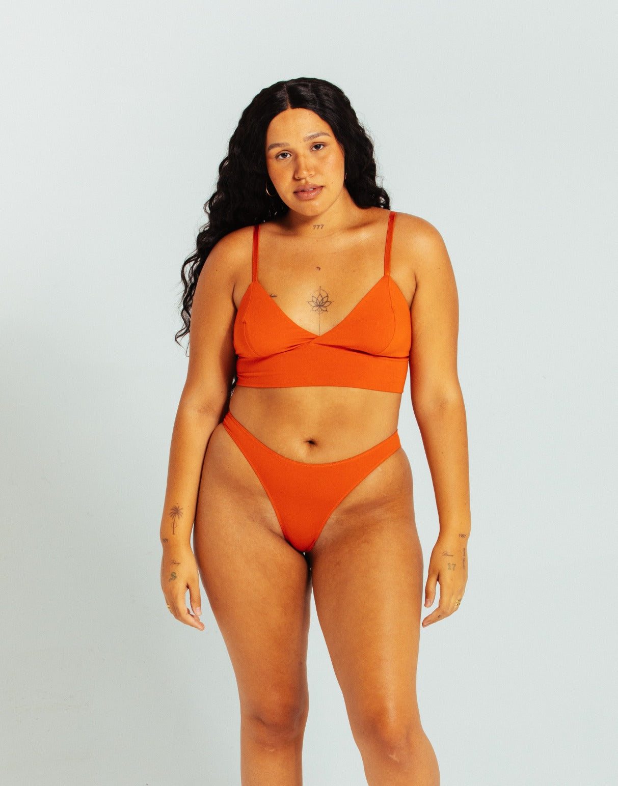 Hot Red Longline Bralette