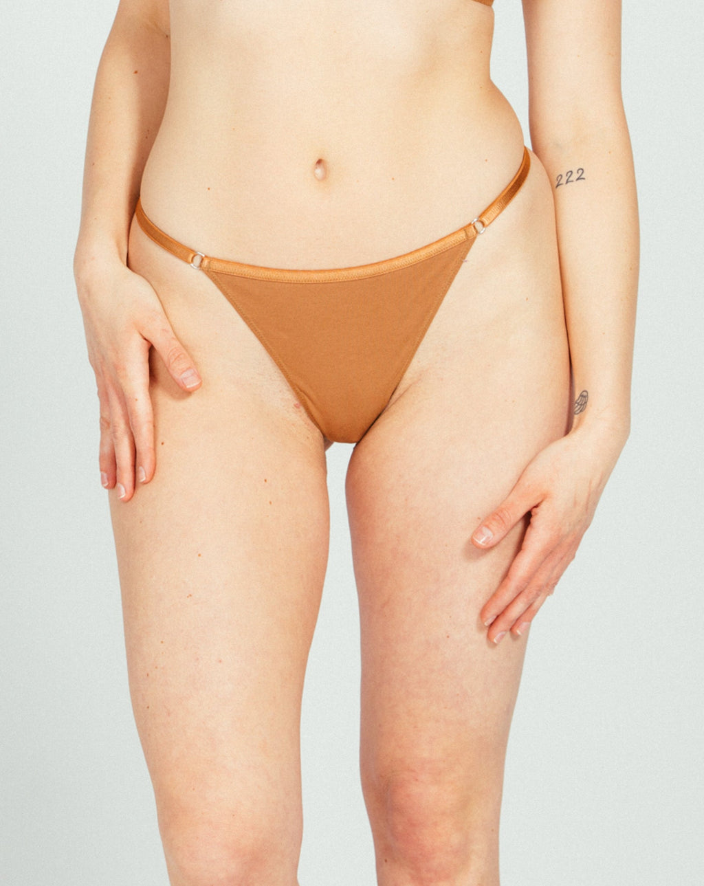 The Signature Adjustable Thong Camel