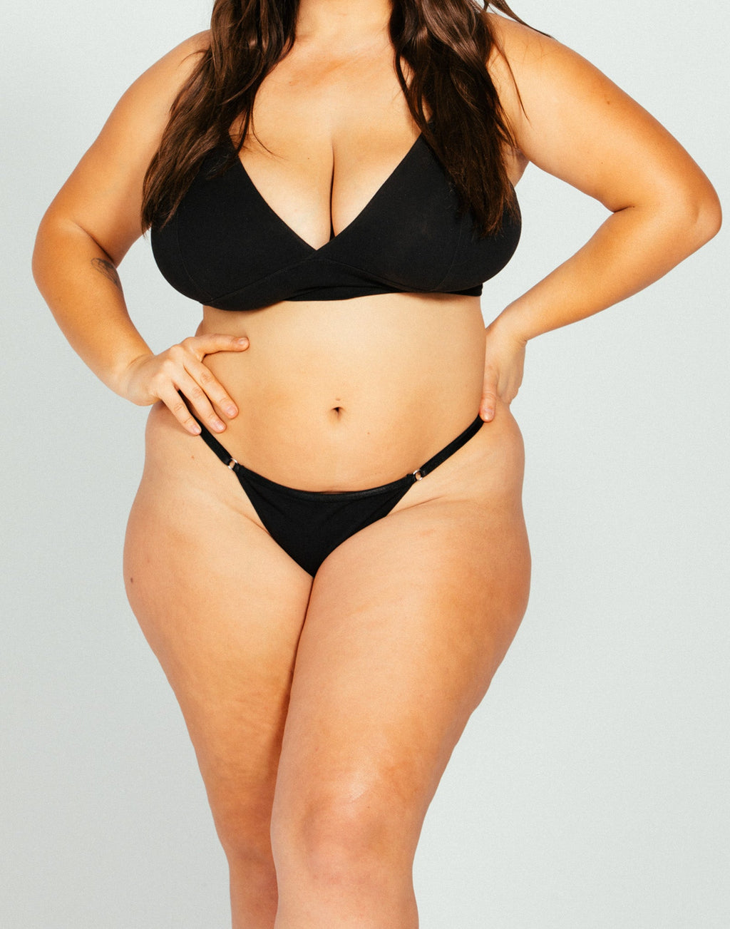 The Signature Adjustable Thong Black