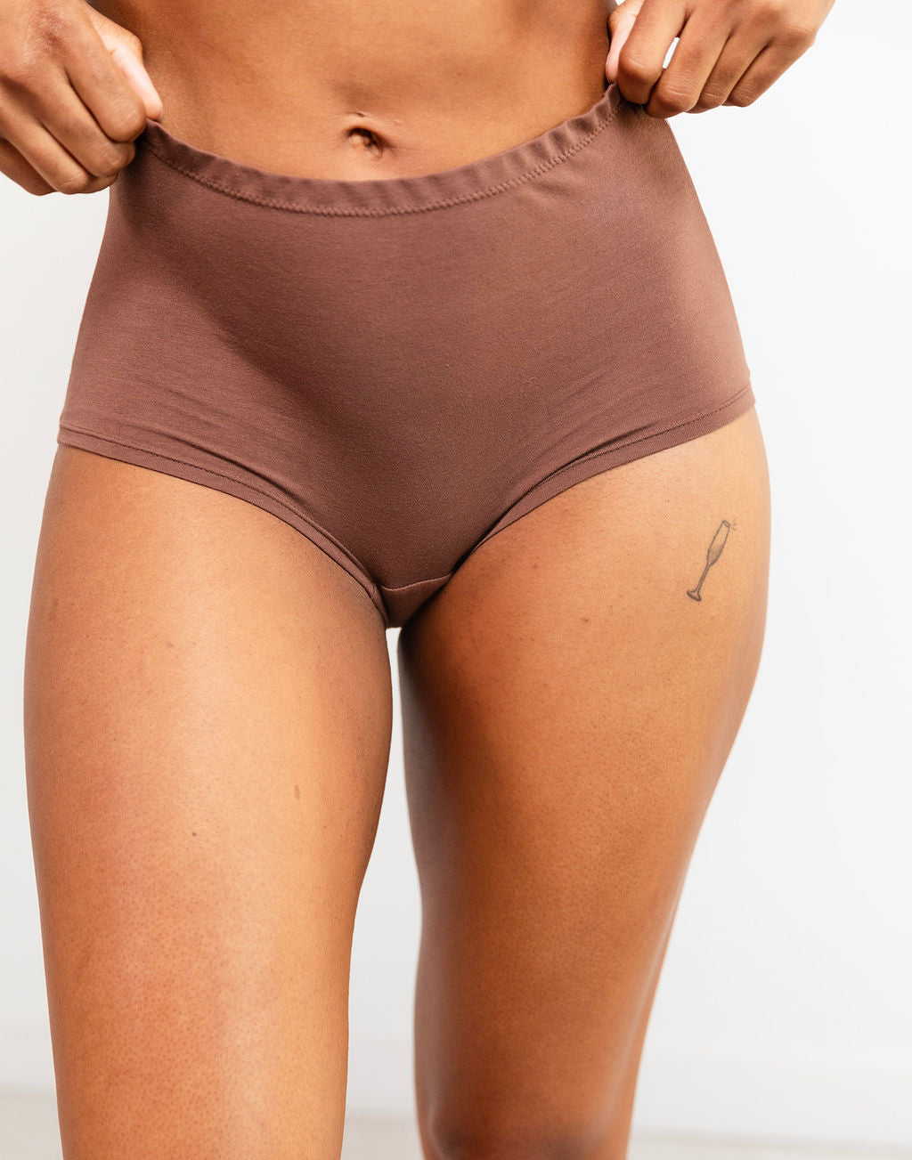 Cocoa Midrise Cotton Boyshort