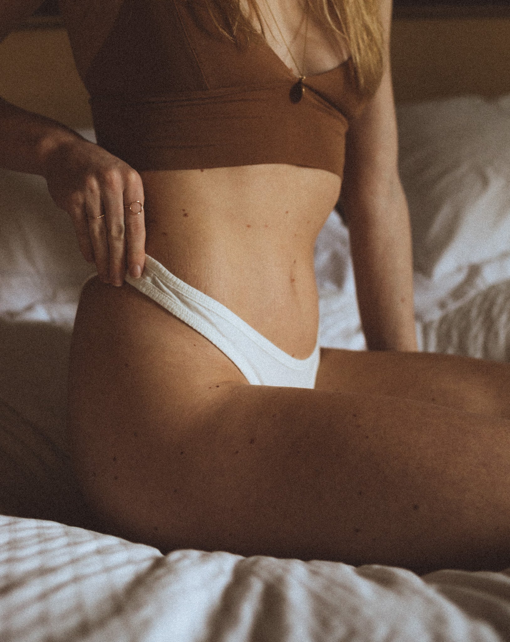 The High Rise Thong White