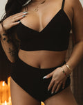 Black Longline Bralette