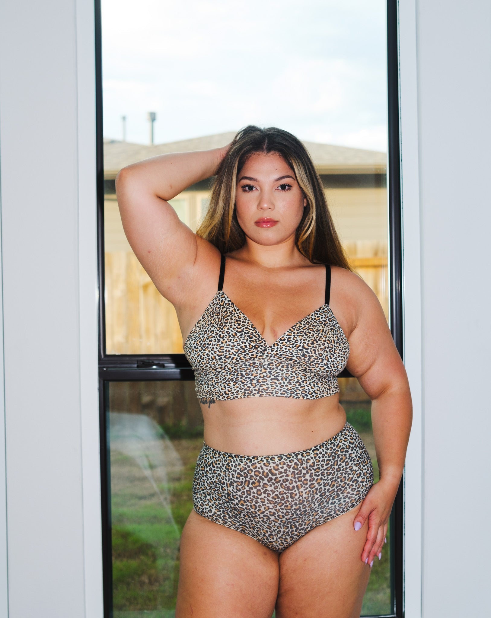 The Longline Bralette Leopard