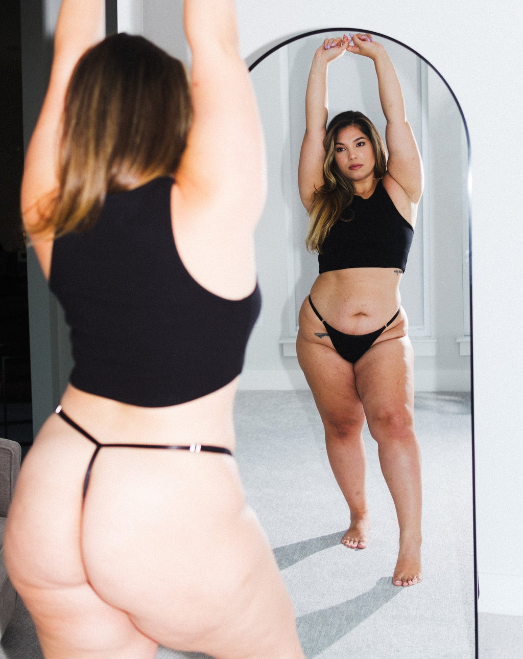 The Signature Adjustable Thong Black