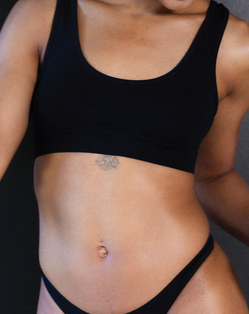 Black Scoop Bralette