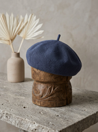 Linen Open-Knit Beret