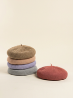 Linen Open-Knit Beret
