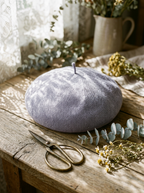 Linen Open-Knit Beret