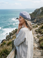 Linen Open-Knit Beret