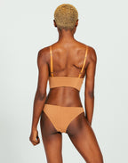 Camel Longline Cotton Bralette