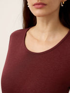 The Ruched Lyocell-Wool Maxi Dress