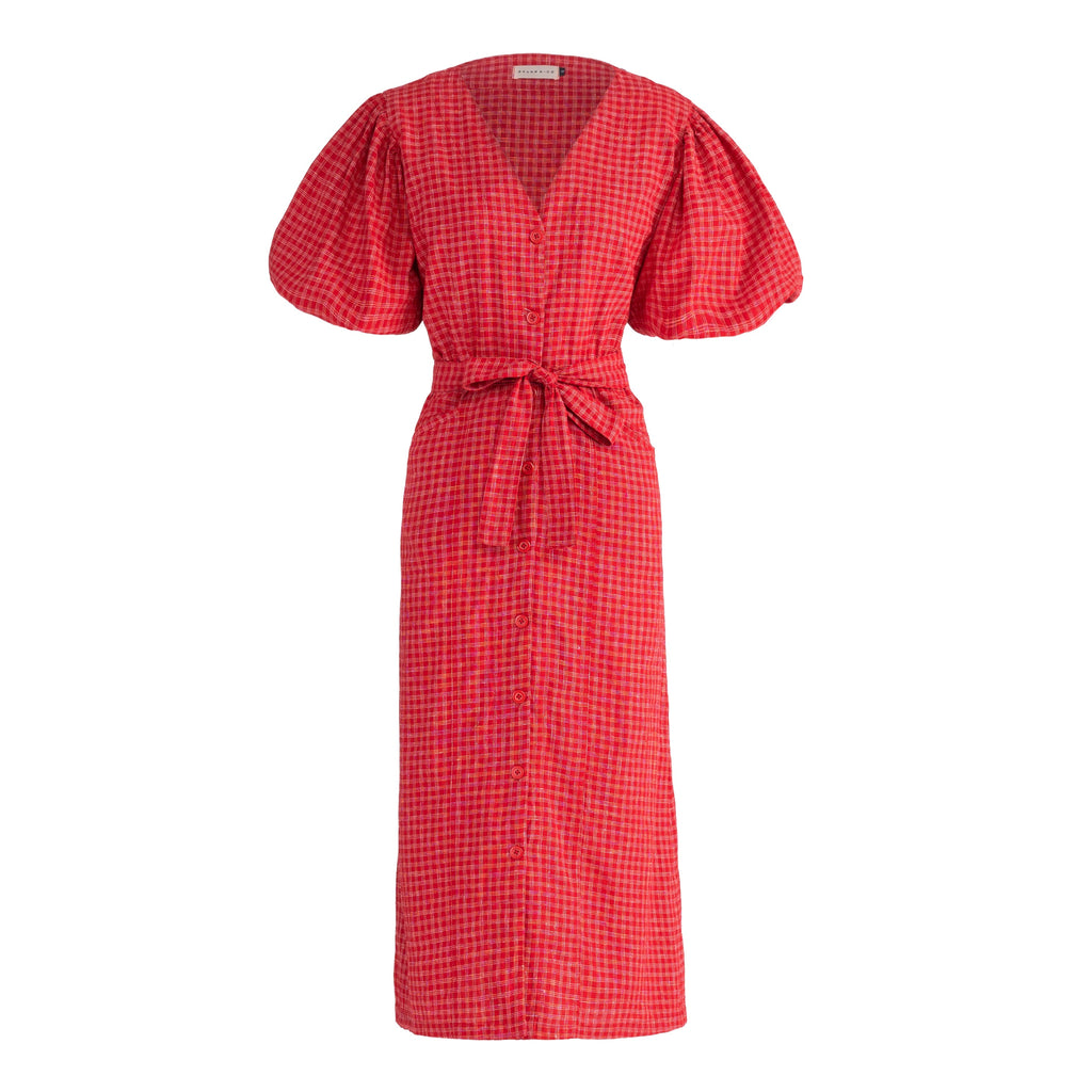 The Meghan Gingham Midi Dress