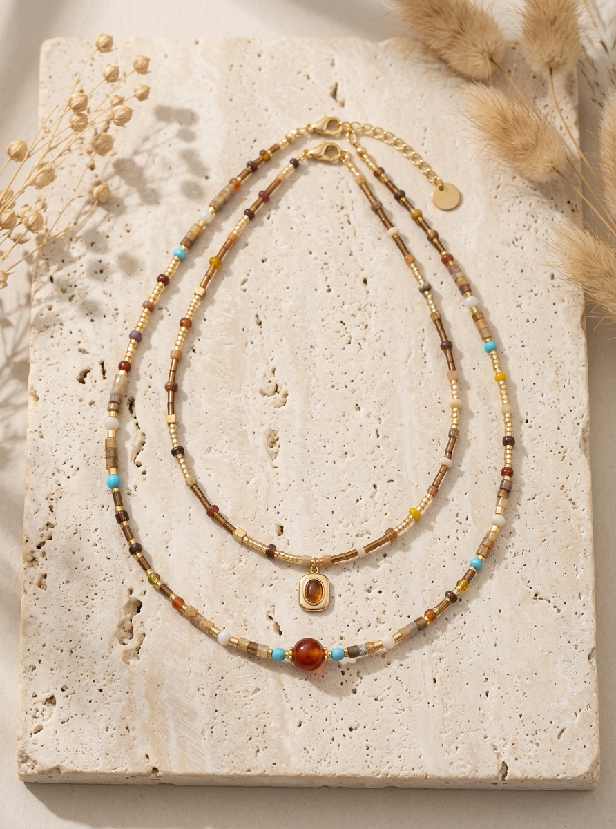 The Natural Beaded Choker