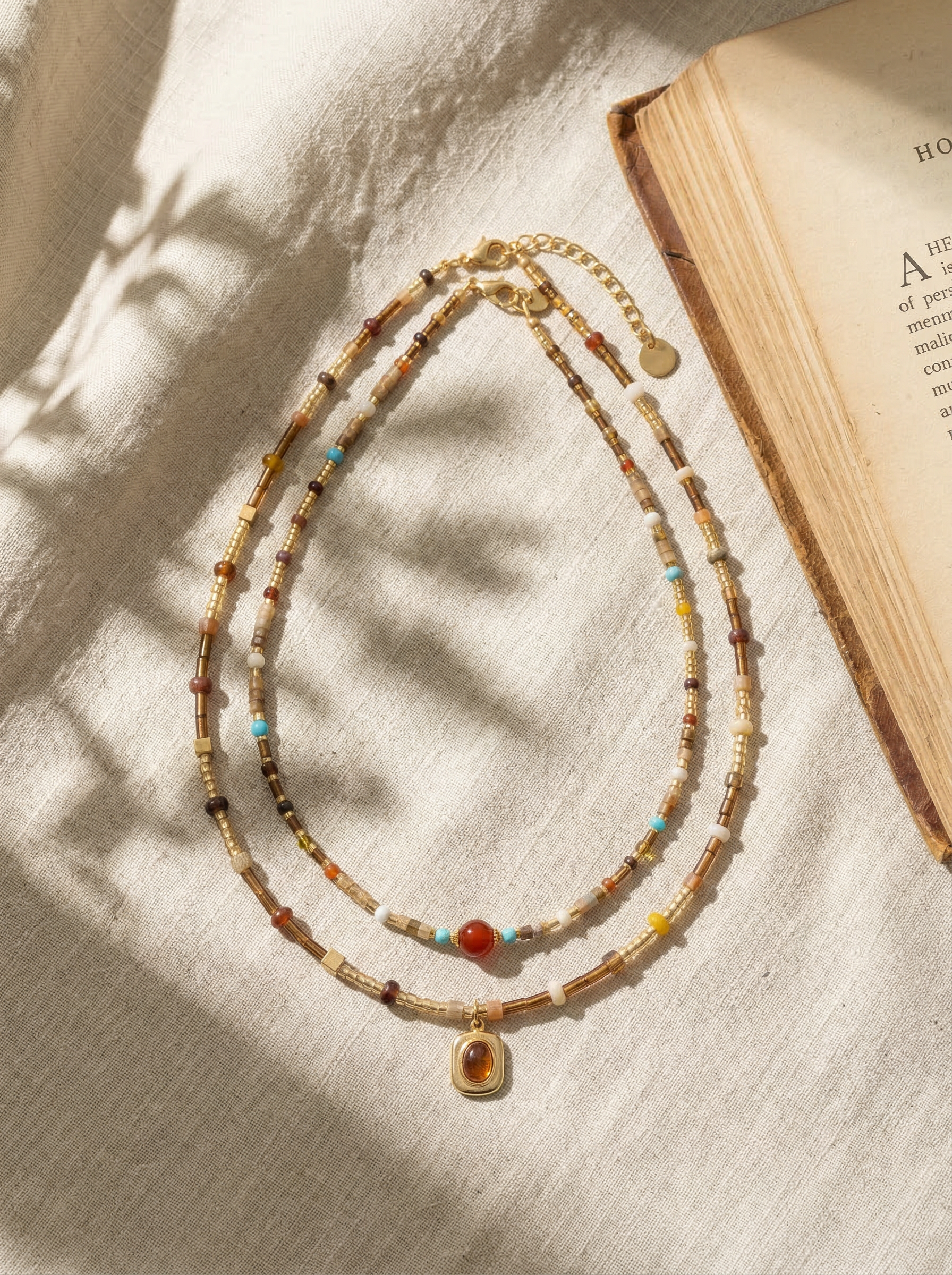 The Natural Beaded Choker