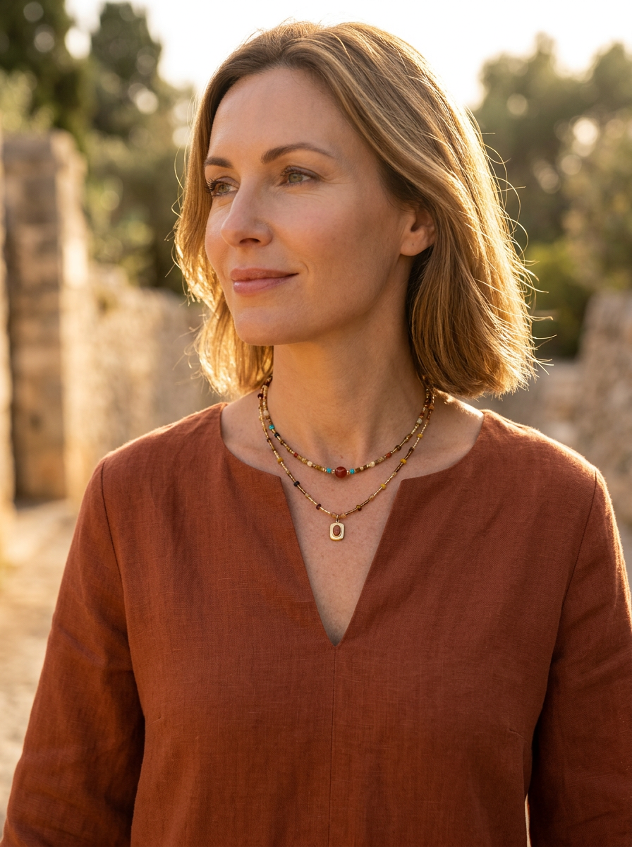 The Natural Beaded Choker