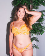 The Longline Bralette Trippy Creamsicle