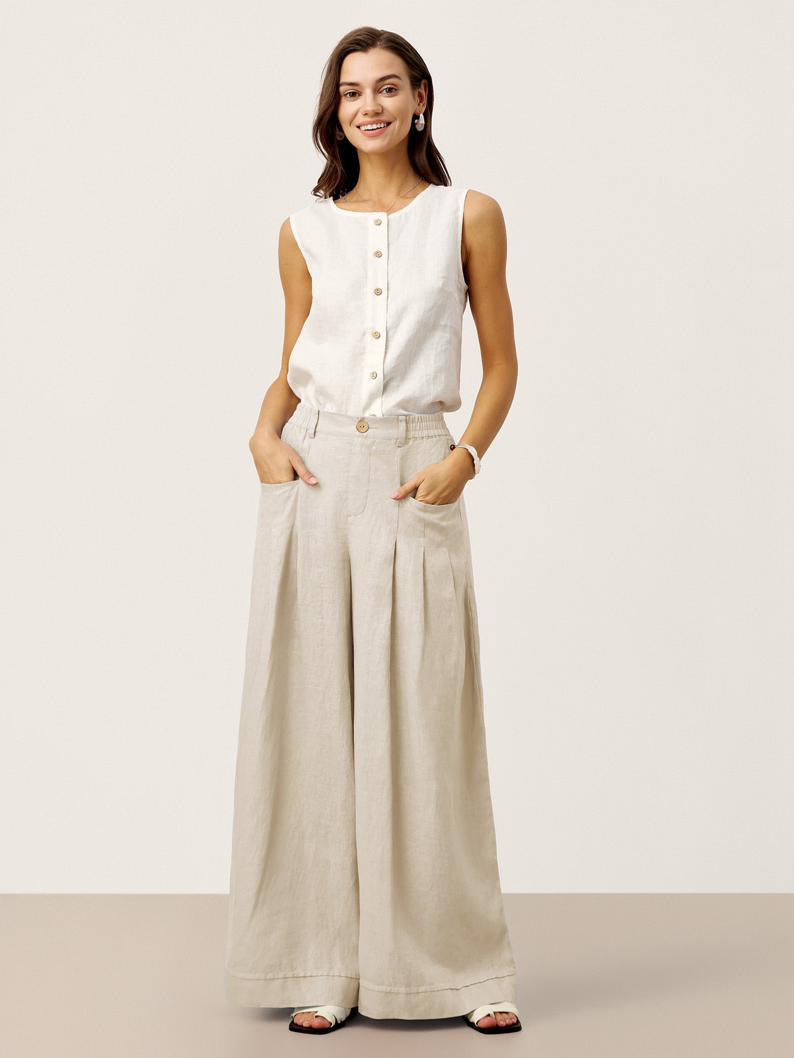 Tailored Linen Trousers
