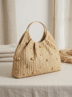 The Woven Handle Bucket Bag