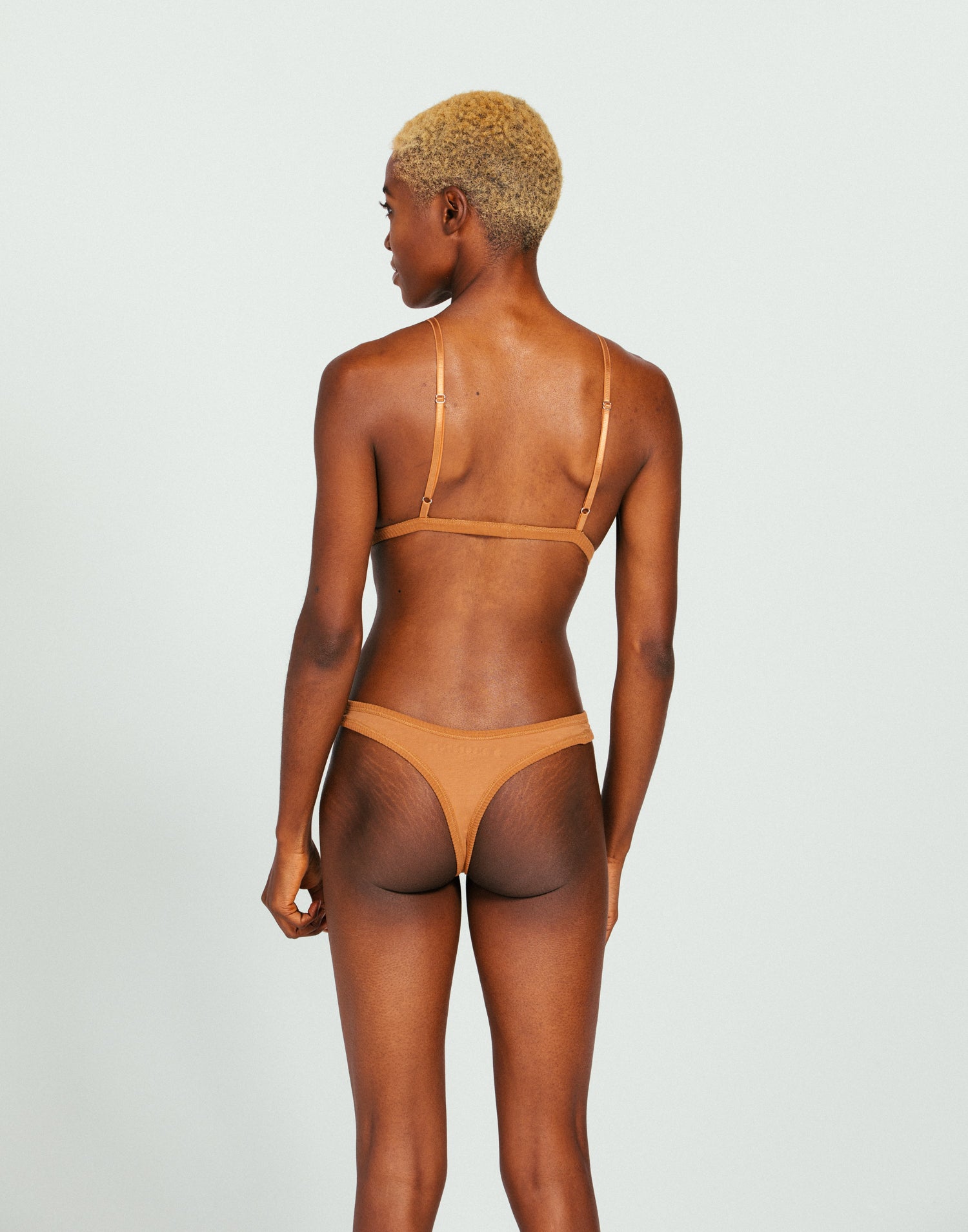 Camel Triangle Cotton Bralette