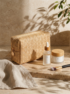 Woven Travel Cosmetic Pouch