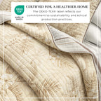 Palm Leaf & Bloom Cotton Quilt Set