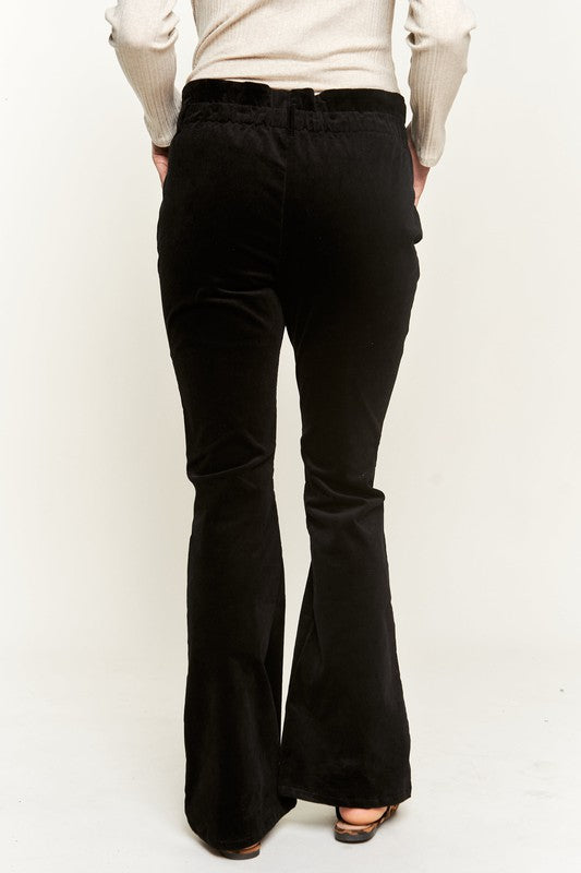 High-Waist Corduroy Flare Pants