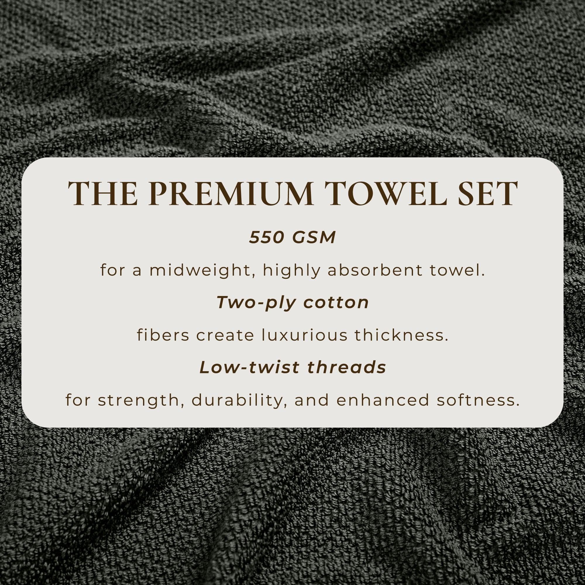 Textured Cotton Bath Towels