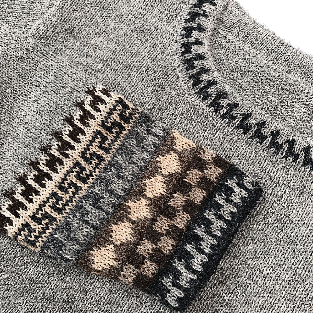 Incan Alpaca Sweater – Silver Grey