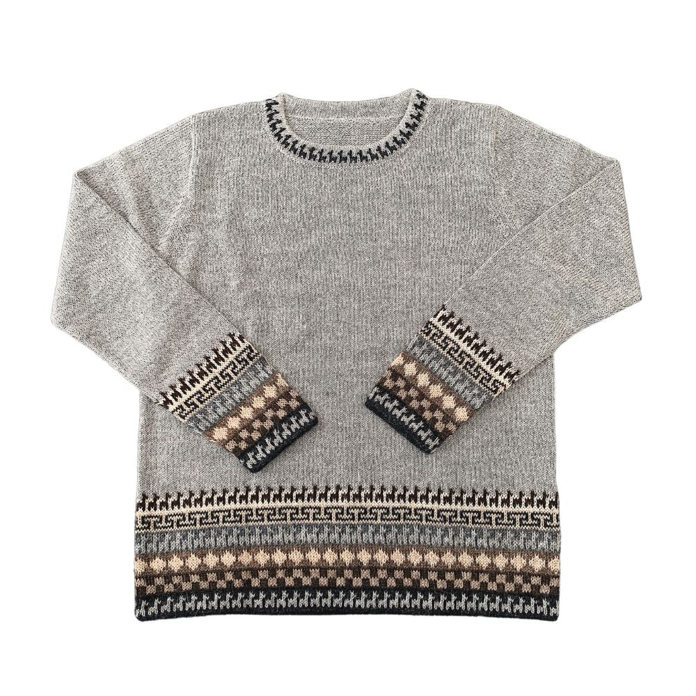 Incan Alpaca Sweater – Silver Grey