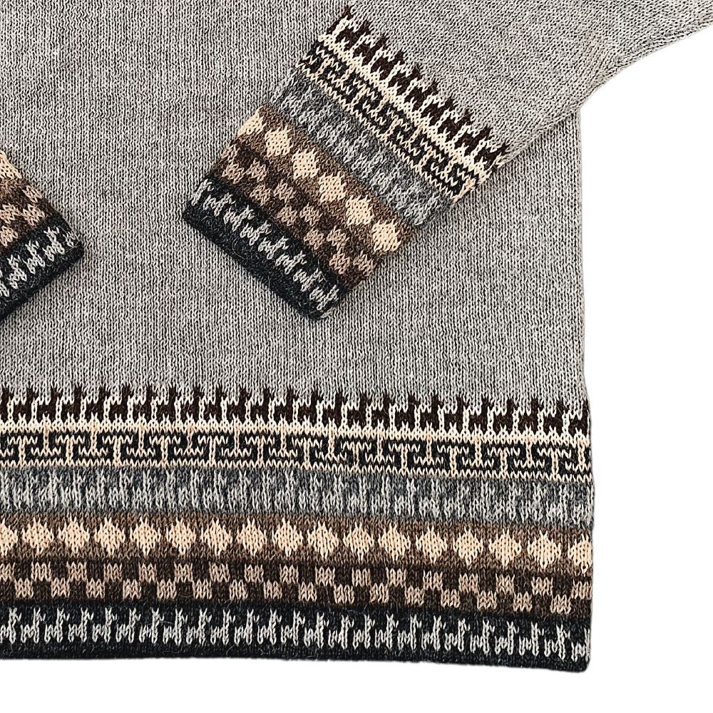 Incan Alpaca Sweater – Silver Grey