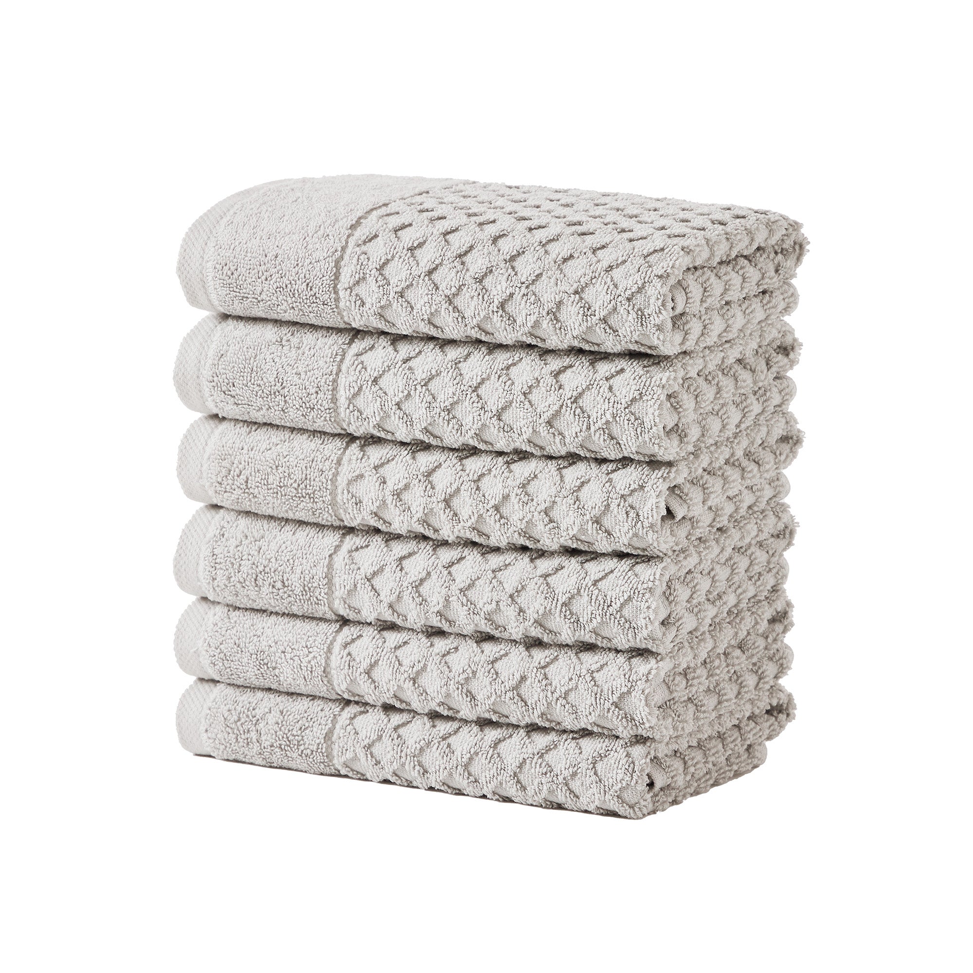 Diamond Waffle Cotton Bath Towels