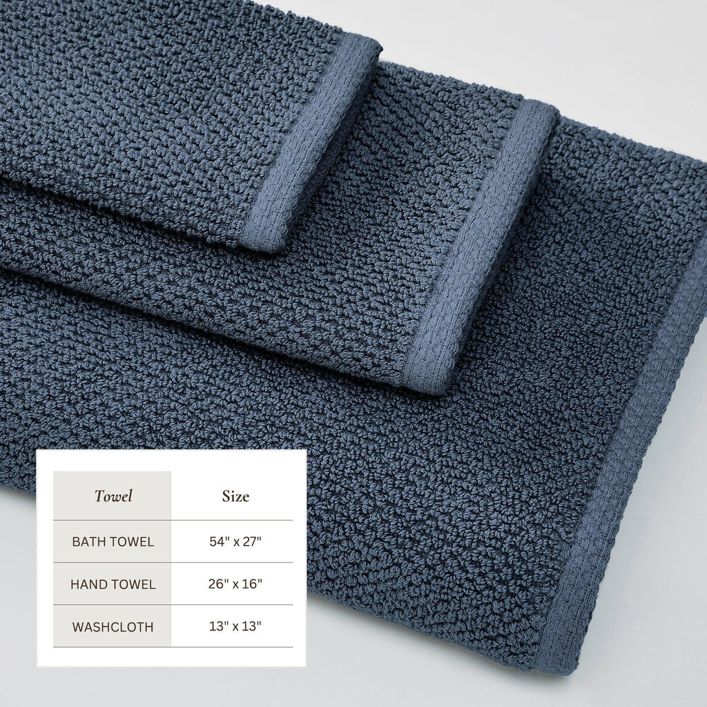 Textured Cotton Bath Towels