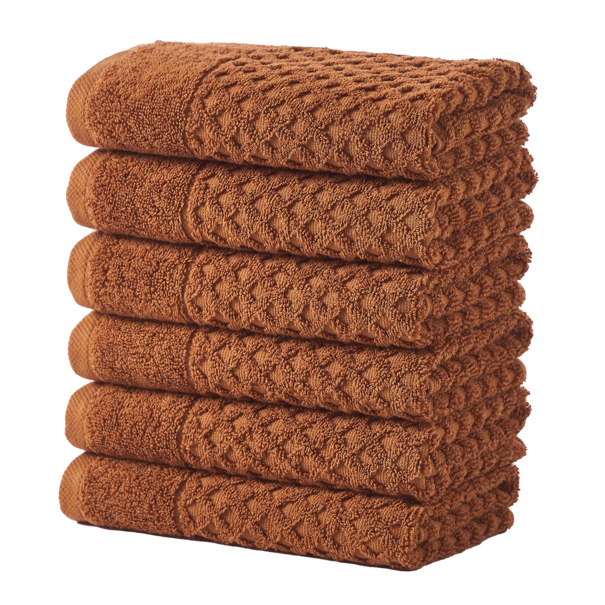 Diamond Waffle Cotton Bath Towels