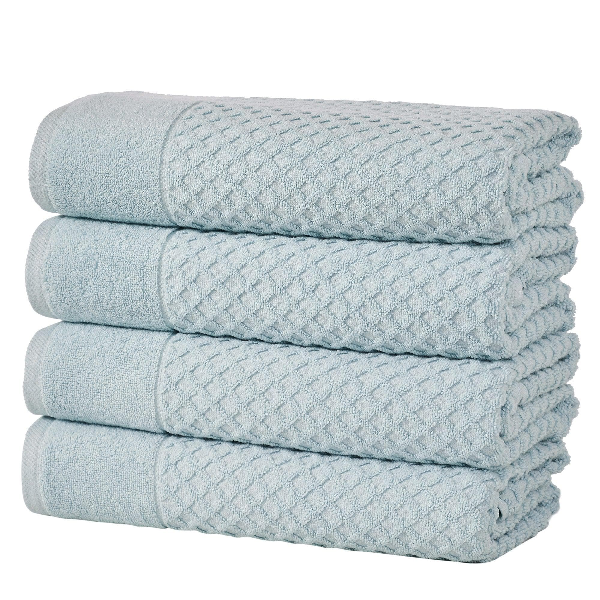 Diamond Waffle Cotton Bath Towels