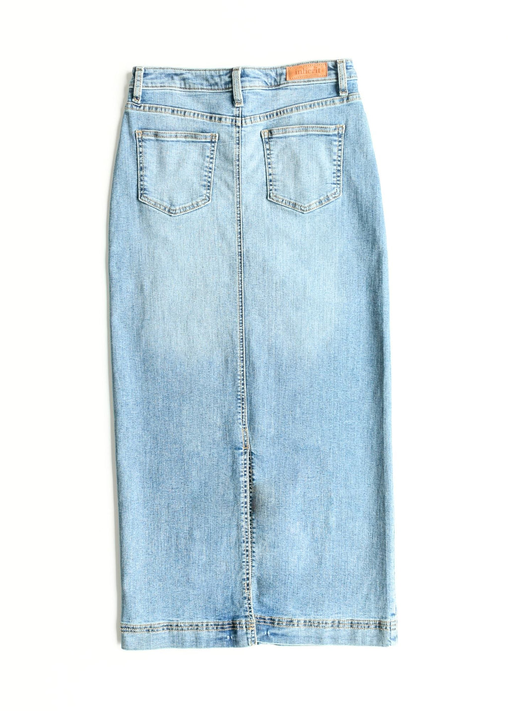 Bria Long Denim Maxi Skirt