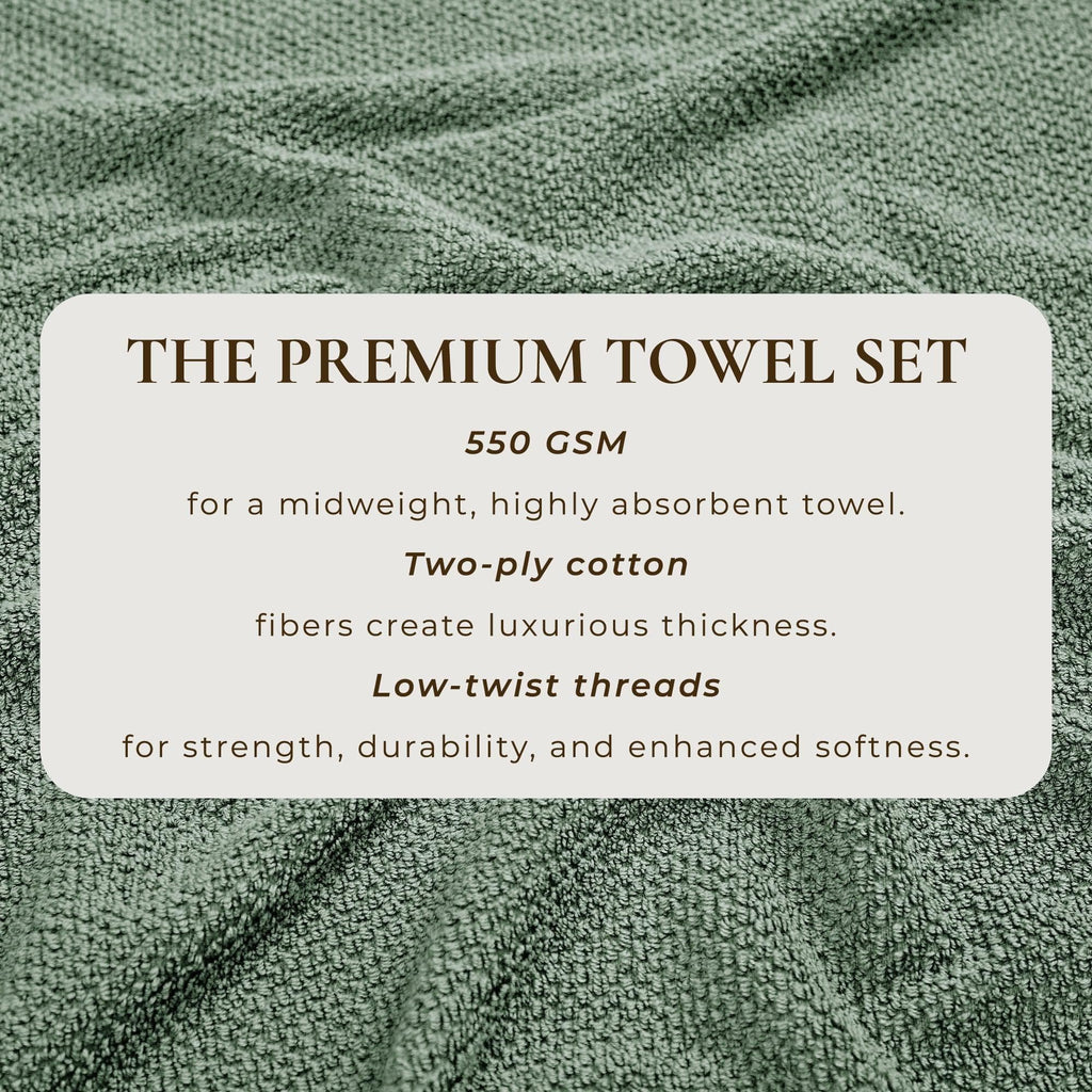 Textured Cotton Bath Towels