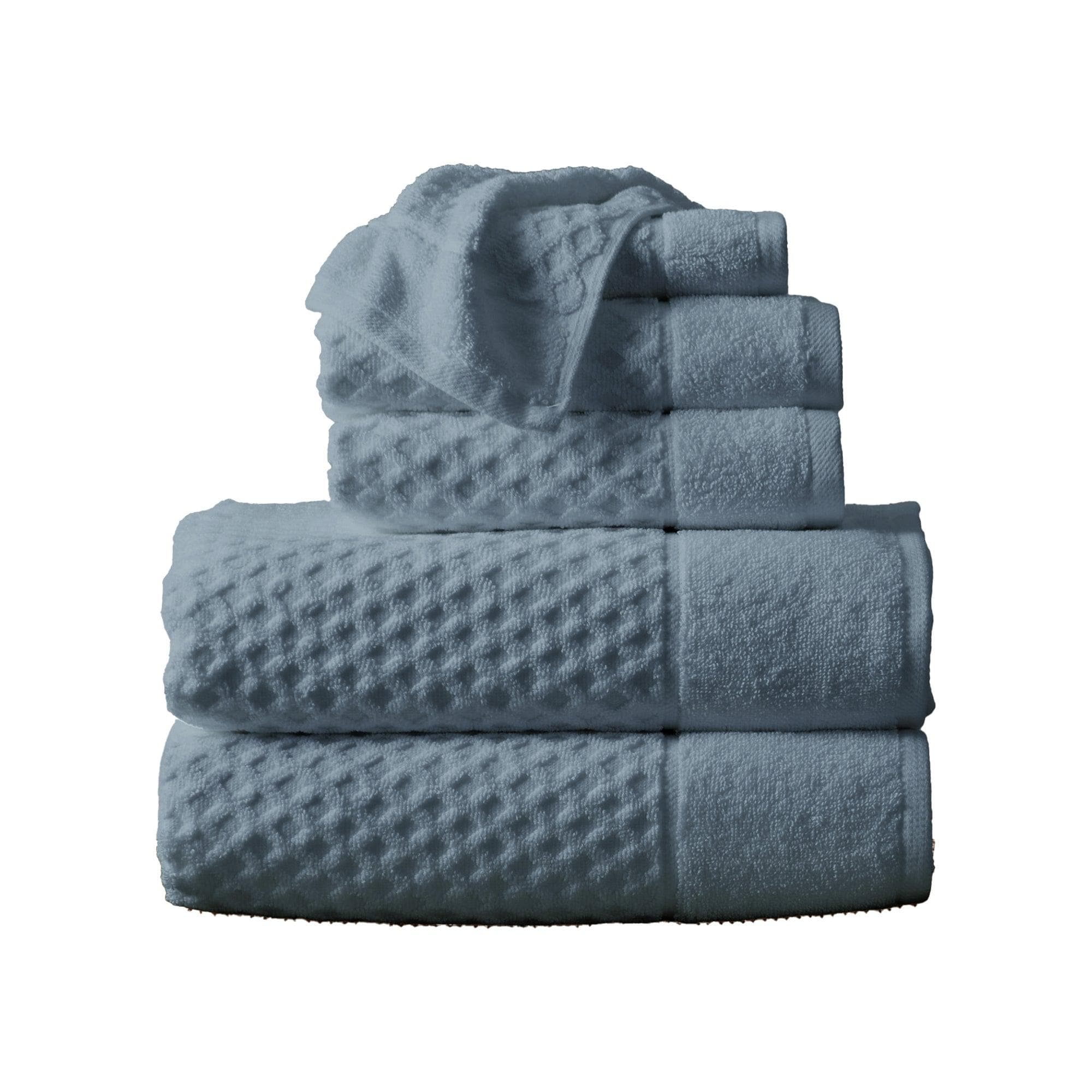 Diamond Waffle Cotton Bath Towels