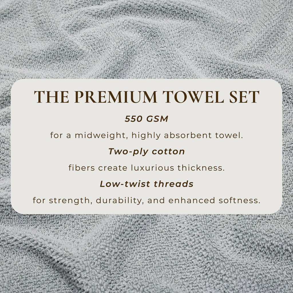 Textured Cotton Bath Towels