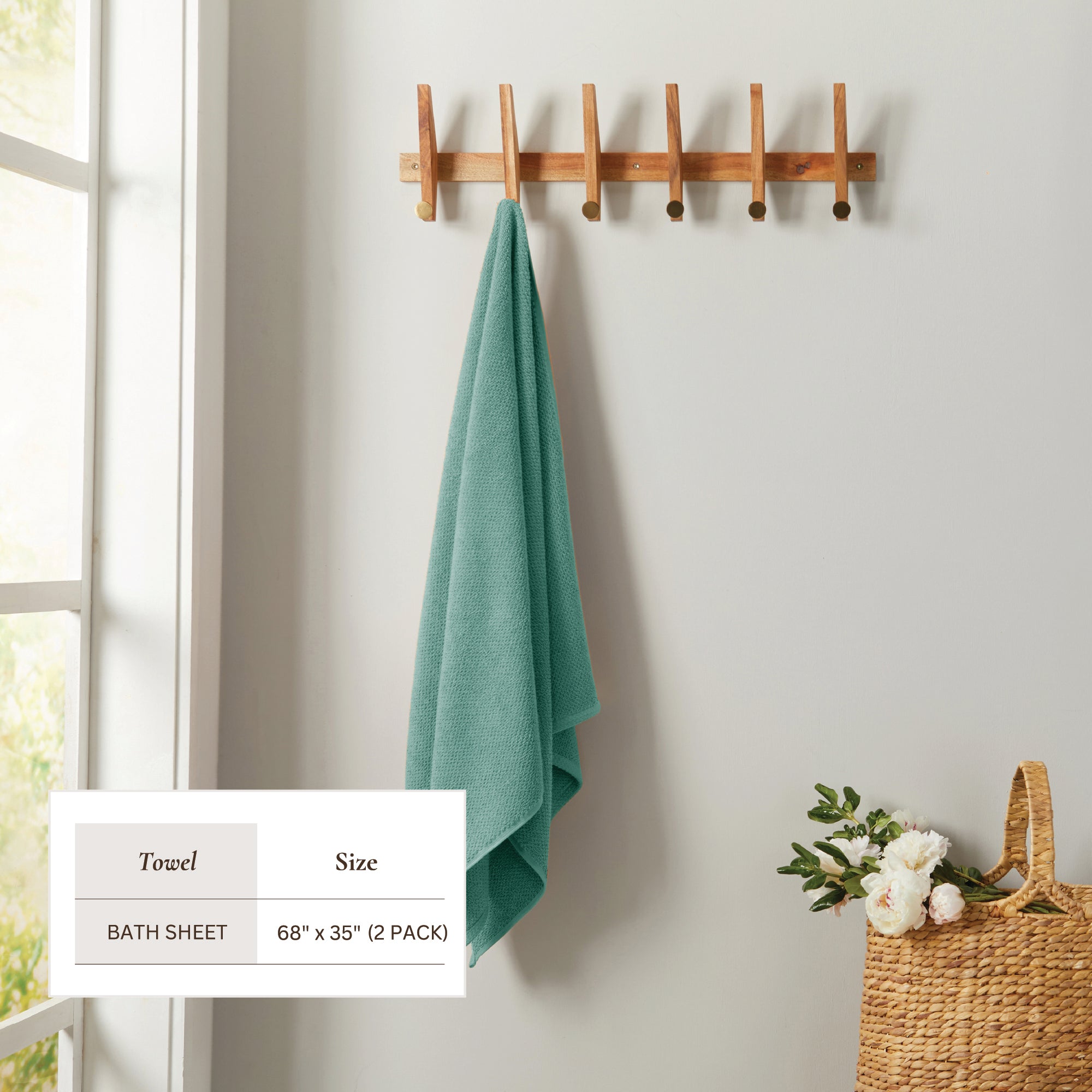 Textured Cotton Bath Towels