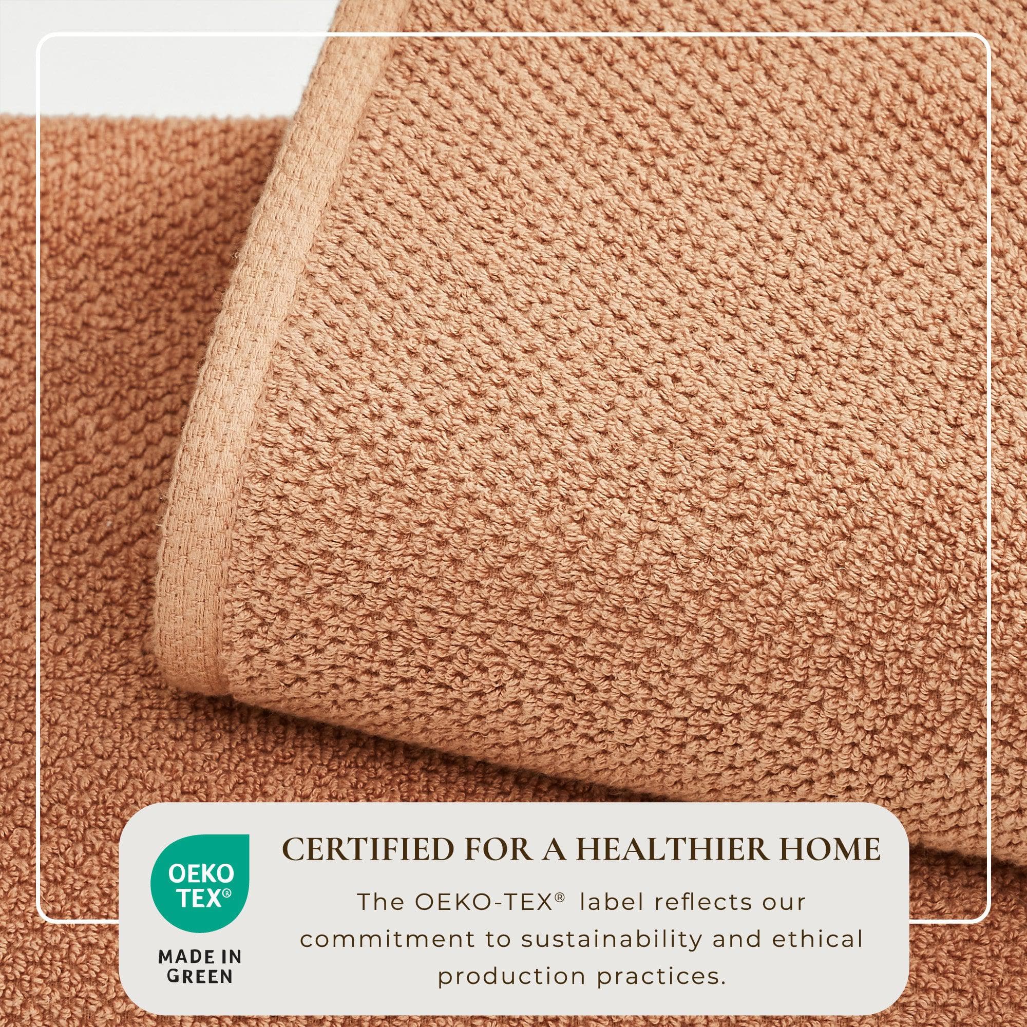 Textured Cotton Bath Towels