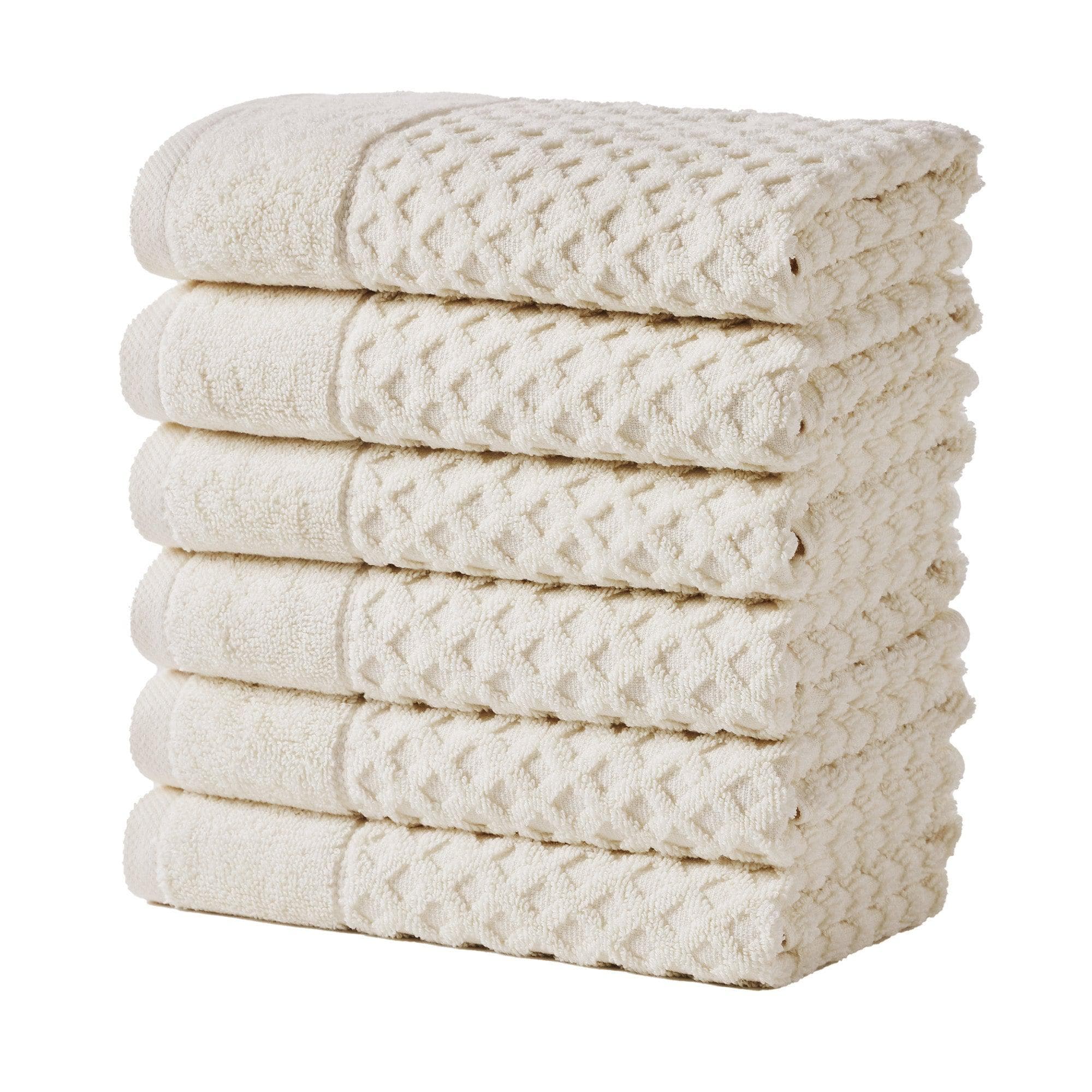 Diamond Waffle Cotton Bath Towels
