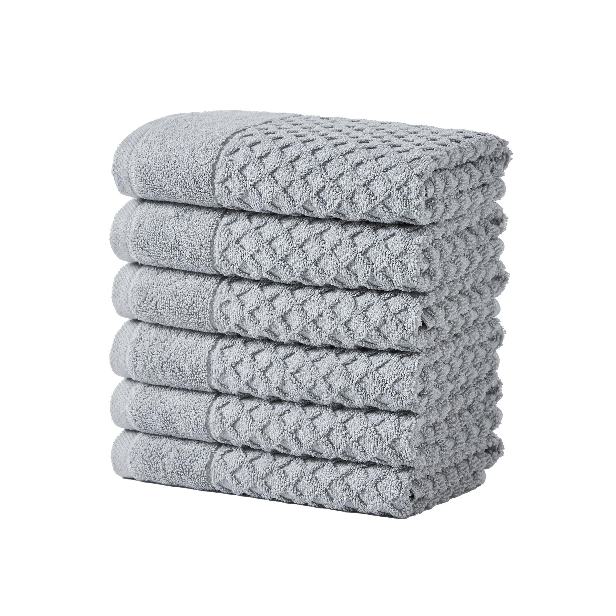 Diamond Waffle Cotton Bath Towels