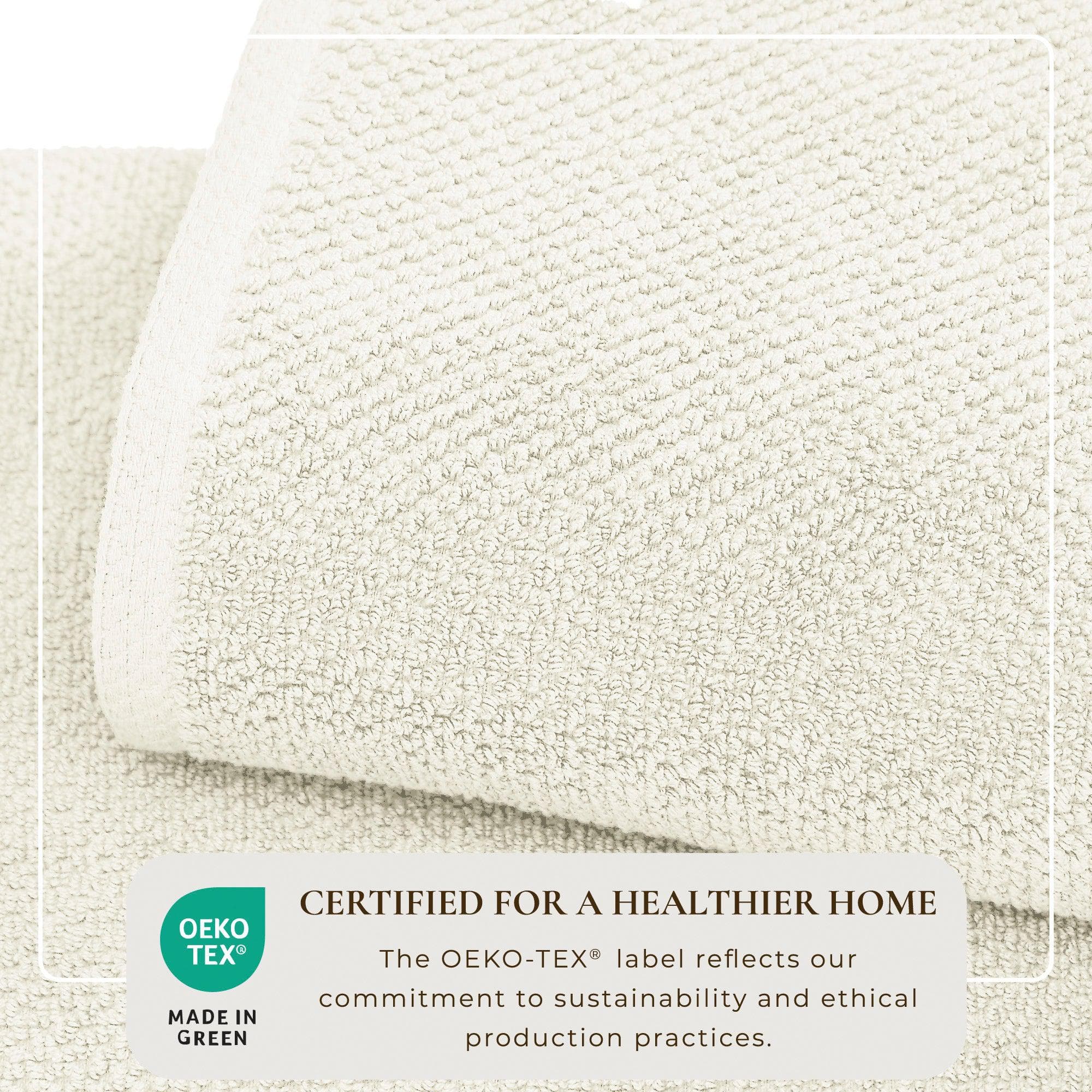 Textured Cotton Bath Towels